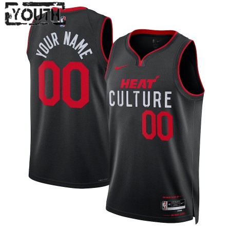 NBA Børn Trøje Miami Heat Custom 2023-24 Nike City Edition Swingman NBA Børn Trøje Miami Heat Custom 2023-24 Nike City Edition Swingman